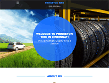 Tablet Screenshot of princetontire.com